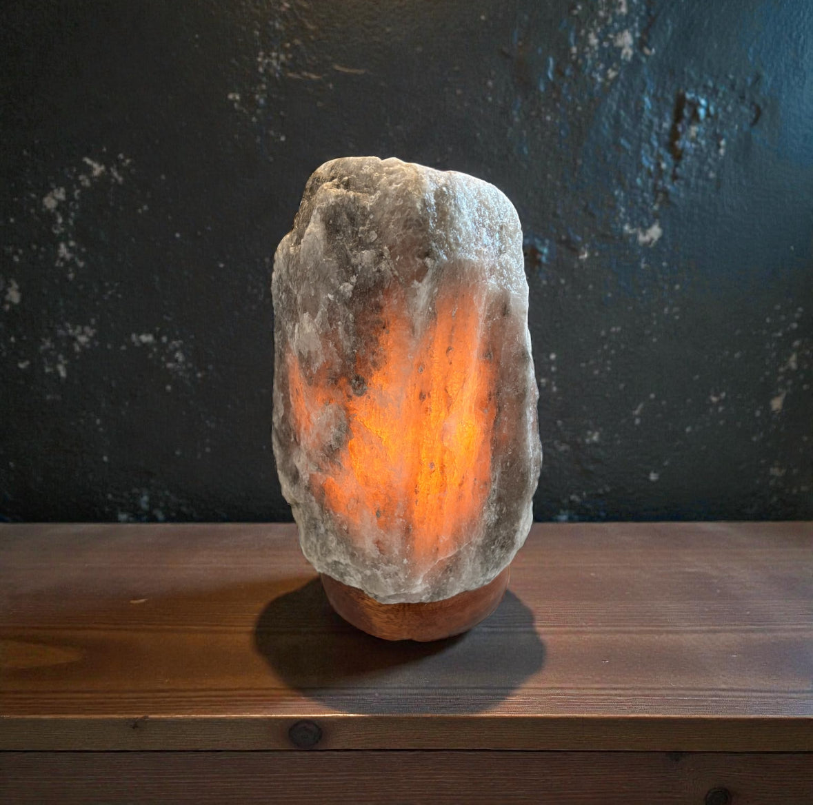 Natural Grey Salt Lamp